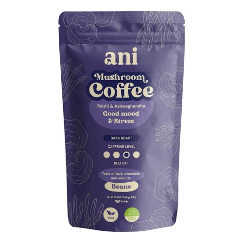 Kawa Ziarnista Arabica z Reishi i Ashwagandhą BIO 350g Ani