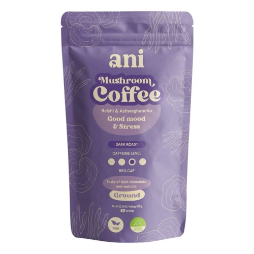 Kawa Mielona Arabica z Reishi i Ashwagandhą BIO 350g Ani
