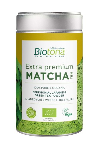 Herbata Zielona Matcha Japońska Extra Premium BIO 70g Biotona