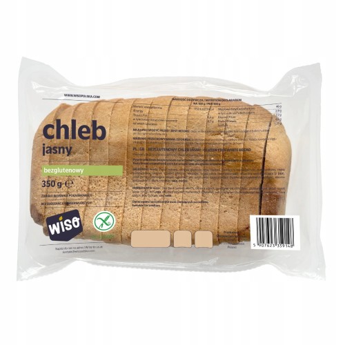 Chleb Jasny Krojony Bezglutenowy 250g Wiso