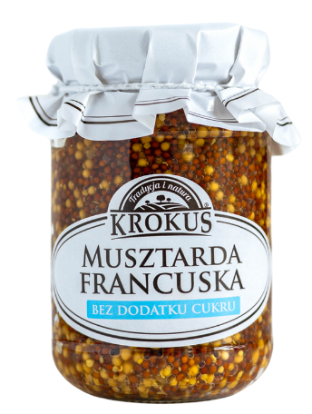 Musztarda Francuska Bez Dodatku Cukrów 185g Krokus