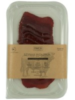 Szynka Wołowa Dojrzewająca Plastry Bezglutenowa 65 g Pawęta