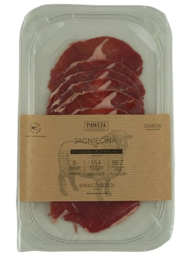 Jagnięcina Dojrzewakąca Plastry Bezglutenowa 65g Pawęta