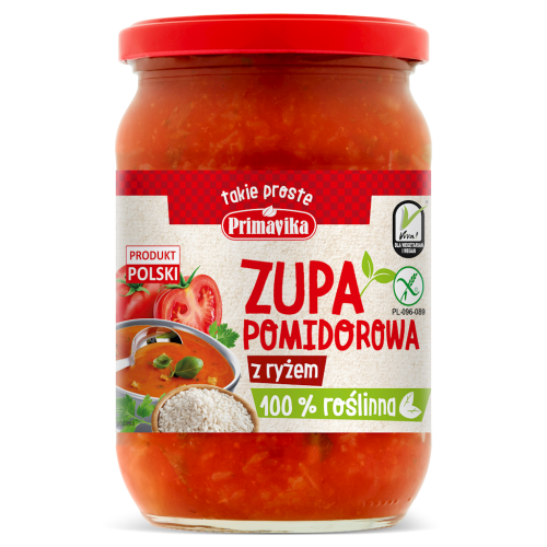 Zupa Pomidorowa z Ryżem Bezglutenowa 700 g Primavika