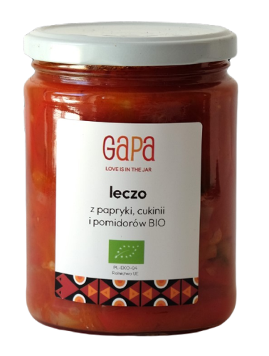 Leczo z Pomidorów, Papryki i Cukini BIO 450g Gapa