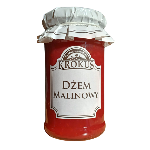 Dżem Malinowy o Obniżonej Zawartości Cukru 235g Krokus