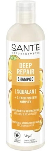 Szampon Regenerujący do Włosów Suchych i Zniszczonych Skwalan i Potrójny Kompleks Proteinowy ECO 250ml Sante
