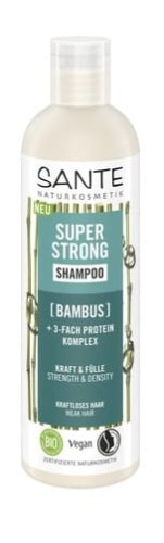Szampon Wzmacniający do Włosów Słabych i Łamliwych Bambus i Potrójny  Kompleks Proteinowy ECO 250ml Sante