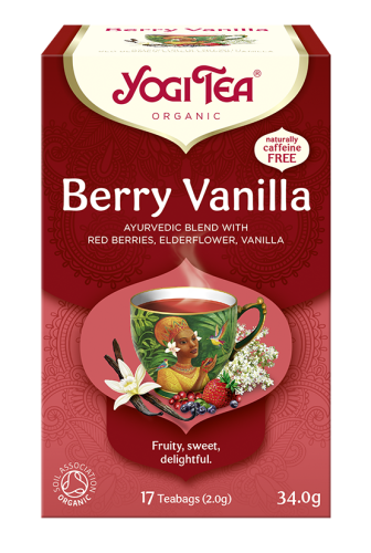 Herbatka Czerwone Owoce - Wanilia (berry vanilla) BIO (17 x 2g) 34g Yogi Tea