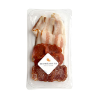 Antipasti Trio: Kiełbasa Chorizo, Polędwica Lomo, Boczek Pancetta Bezglutenowe BIO 90g Primavera
