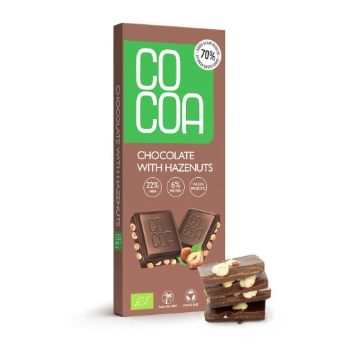 Czekolada z Orzechami Laskowymi BIO 40 g Cocoa