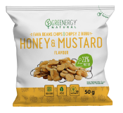Bób Prażony o Smaku Miodu i Musztardy 50 g Greenergy