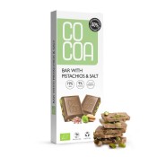Tabliczka z Pistacjami i Solą BIO 40 g Cocoa