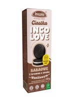 Ciastka Markizy Kakaowe z Kremem o Smaku Waniliowym bez Cukru Bezglutenowe 125 g Incola