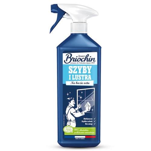 Płyn do Mycia Szyb i Luster z Octem w Sprayu ECO 750 ml Briochin