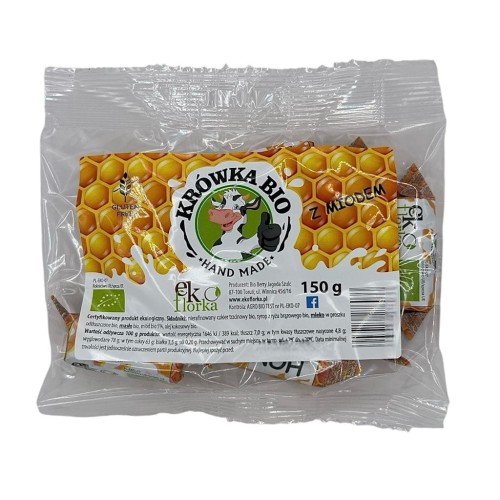 Krówki z Miodem Bezglutenowym BIO 150g Ekoflorka