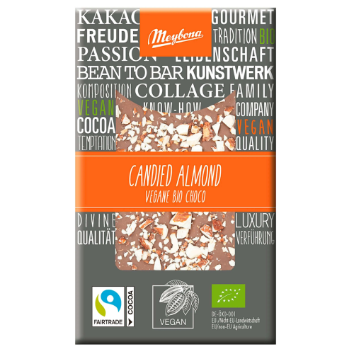Tabliczka Kakaowa Migdały - Sól Fair Trade BIO 30g Meybona