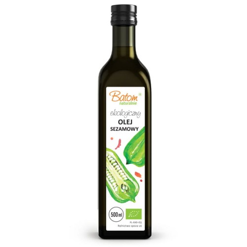 Olej Sezamowy Tłoczony na Zimno BIO 500ml Batom