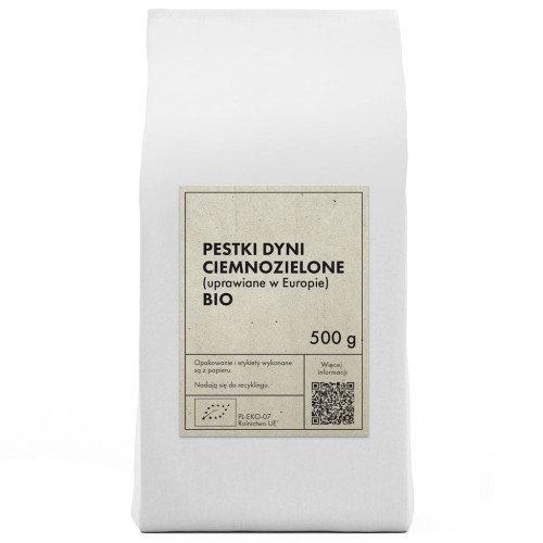 Pestki Dyni Ciemnozielone (Uprawiane w Europie) BIO 500g The Planet