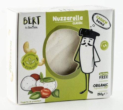 Wegańska Alternatywa Sera Typu Mozzarella z Orzechów Nerkowca BIO 150g Bert