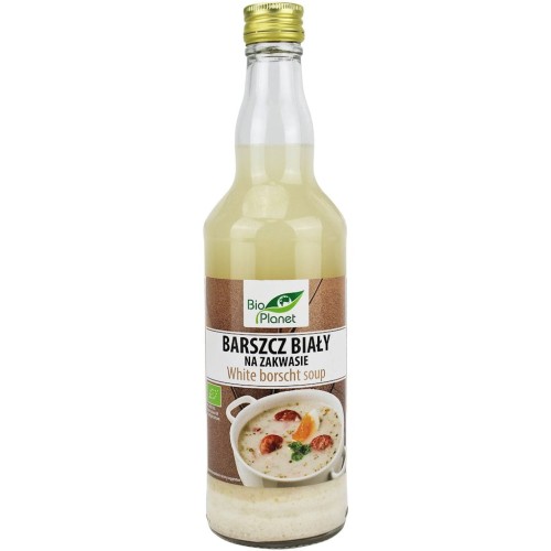 Barszcz Biały Na Zakwasie Niepasteryzowany BIO 500ml Bio Planet