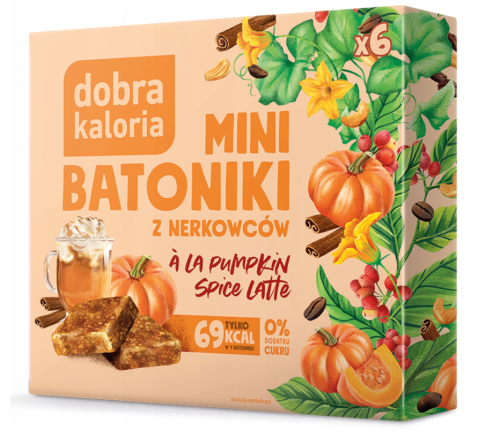 Batoniki Mini z Nerkowców o Smaku Mango Lassi bez Dodatku Cukrów 102 g Dobra Kaloria