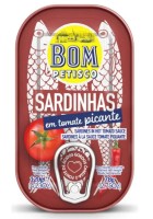 Sardynki Portugalskie w Pikantnym Sosie Pomidorowym 120 g Bon Appetit