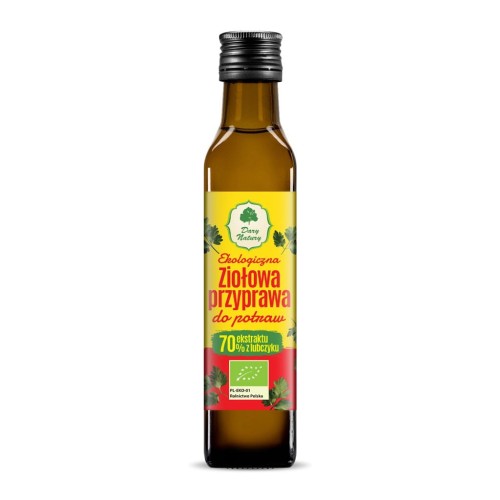 Przyprawa Ziołowa z Lubczykiem w Płynie BIO 250 ml Dary Natury