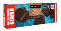 Ciastka Kakaowe z Kremem o Smaku Brownie w Czekoladzie Deserowej bez Dodatku Cukrów 128 g Pure&Good