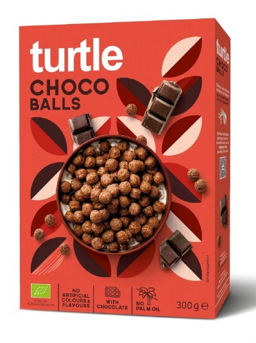 Kulki Zbożowe Czekoladowe BIO 300g Turtle