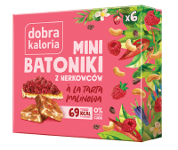 Batoniki Mini z Nerkowców A'la Tarta Malinowa (6 x 17g) 102g Dobra Kaloria