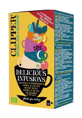 Herbatka Owocowo - Ziołowa Mix 5 Smaków BIO (20 x 1,9g) 38g Clipper