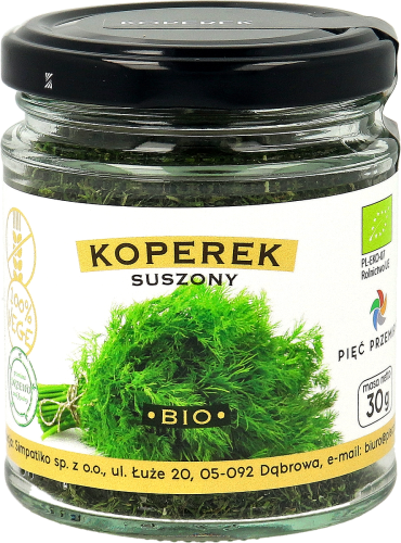 Koperek Suszony Bezglutenowy BIO 30g Pięć Przemian