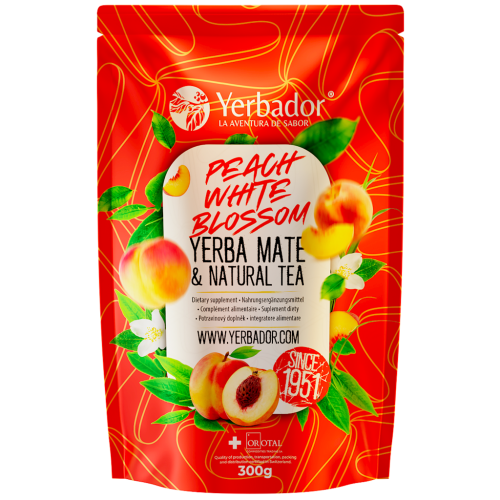 Yerba Mate Peach White Blossom 300g Yerbador