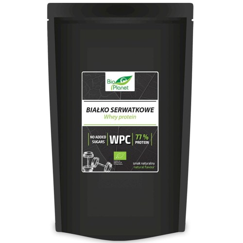 Białko Serwatkowe Naturalne (WPC 77) BIO 500g Bio Planet