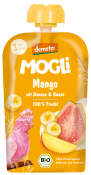 Mus Banan - Guawa - Mango bez Dodatku Cukrów od 1 Roku Demeter BIO 100 g Mogli