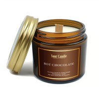 Świeca Sojowa Zapachowa z Drewnianym Knotem Hot Chocolate 120 ml Your Candle