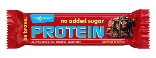 Baton Proteinowy Brownie w Czekoladzie Mlecznej Bez Dodatku Cukrów Bezglutenowy 40g Maxsport