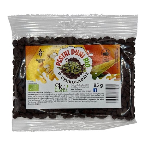 Pestki Dyni w Czekoladzie Bezglutenowe BIO 85g Ekoflorka