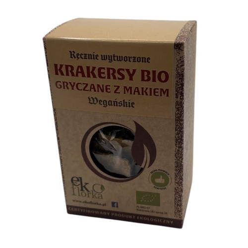Krakersy Gryczane z Makiem BIO 90g Ekoflorka