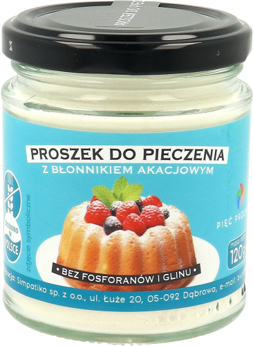 Proszek do Pieczenia z Błonnikiem Akacjowym Bezglutenowy 120 g Pięć Przemian