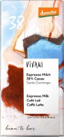 Czekolada Mleczna Espresso Demeter BIO 90g Vivani