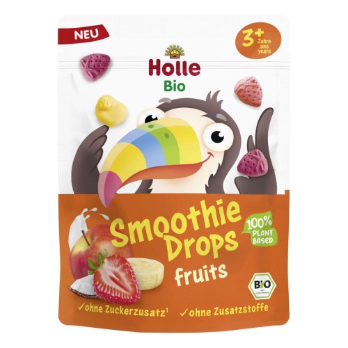 Chrupki Owocowe Liofilizowane do Smoothie Bez Dodatku Cukrów od 3 Roku BIO 15g Holle