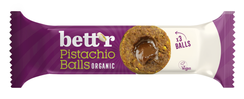 Kulki Daktylowe z Nadzieniem Pistacjowym Bezglutenowe BIO (3 x 15g) 45g Bett'r