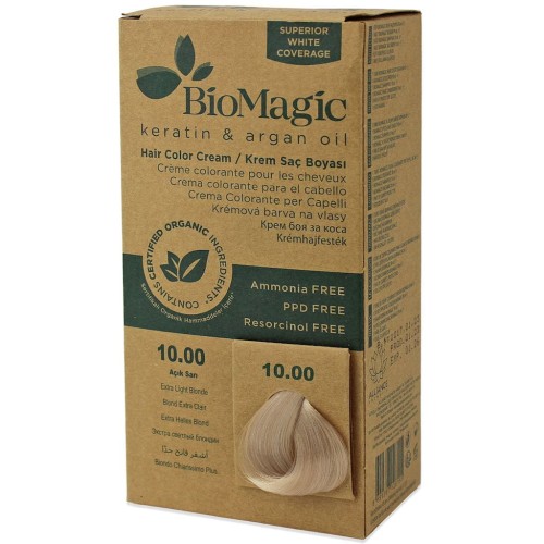 Farba do Włosów Extra Jasny Blond (10.00) 250g BioMagic