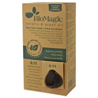 Farba do Włosów Intensywny Popielaty Ciemny Blond (6.11) 250g BioMagic