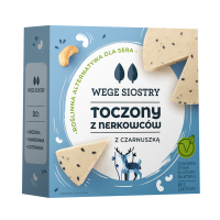 Wegańska Alternatywa Sera z Orzechów Nerkowca z Czarnuszką Bezglutenowa 140 g Wege Siostry