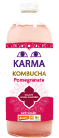 Kombucha z Granatem Niska Zawartość Cukrów Fair For Life Demeter BIO 1 l Karma Kombucha