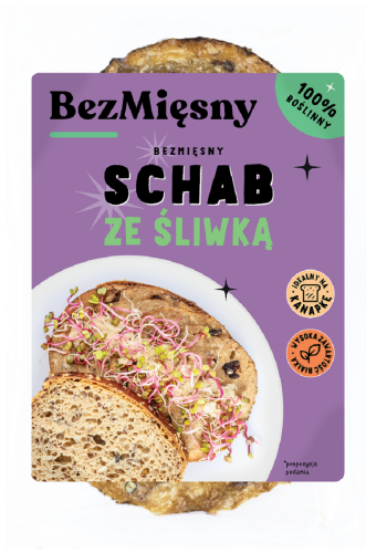 Schab ze Śliwką Roślinny Plastry 100 g Bezmięsny