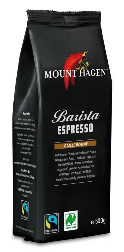 Kawa Ziarnista Arabica/Robusta Barista Espresso Fair Trade BIO 500 g Mount Hagen